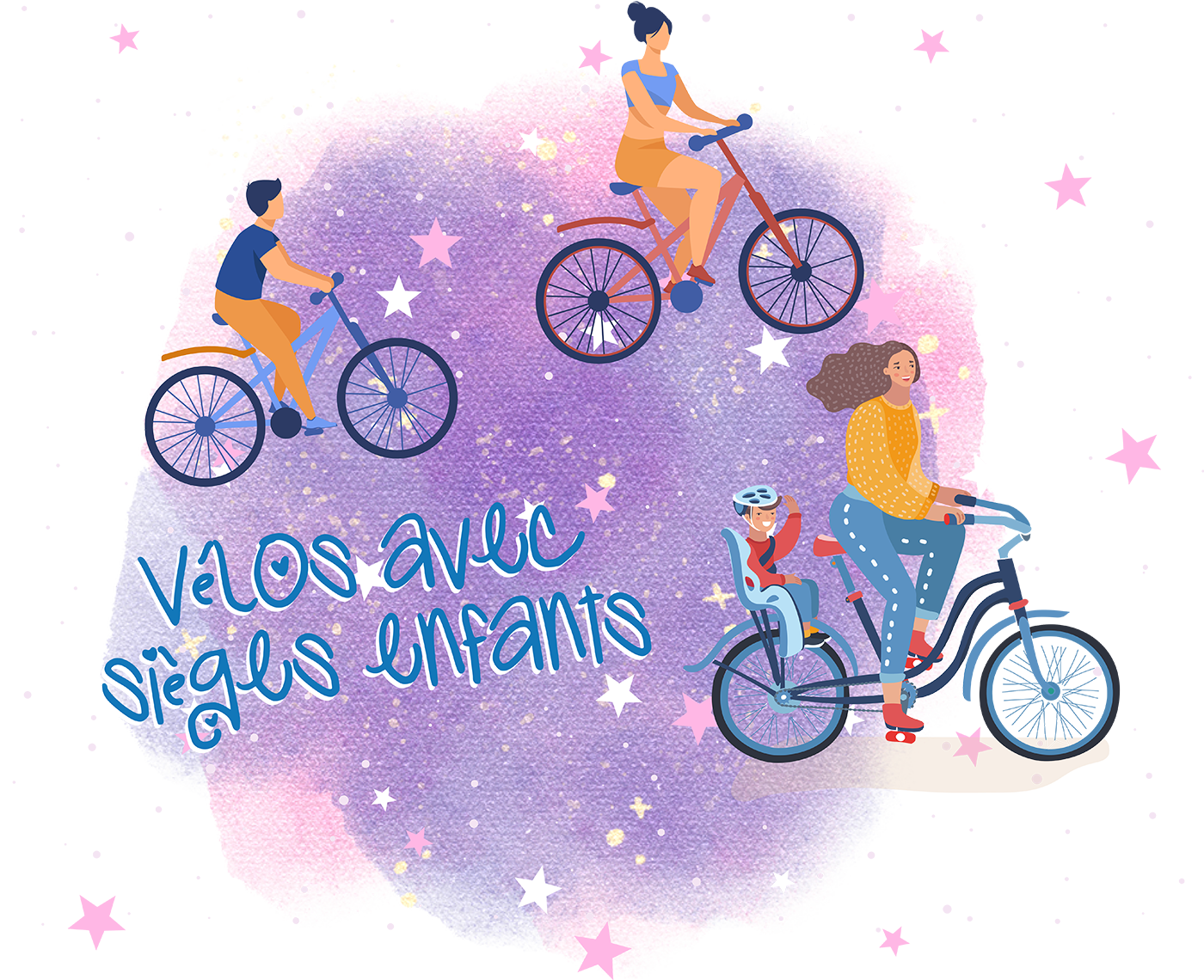 Vélos avec sièges enfants