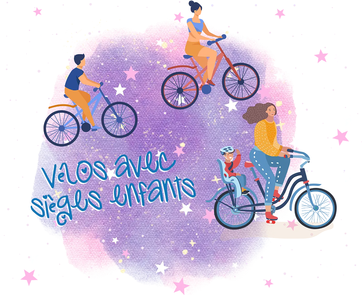 Vélos avec sièges enfants